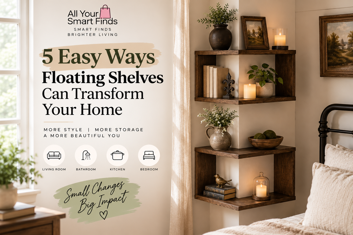 5 Easy Ways Floating Shelves Can Transform Your Home