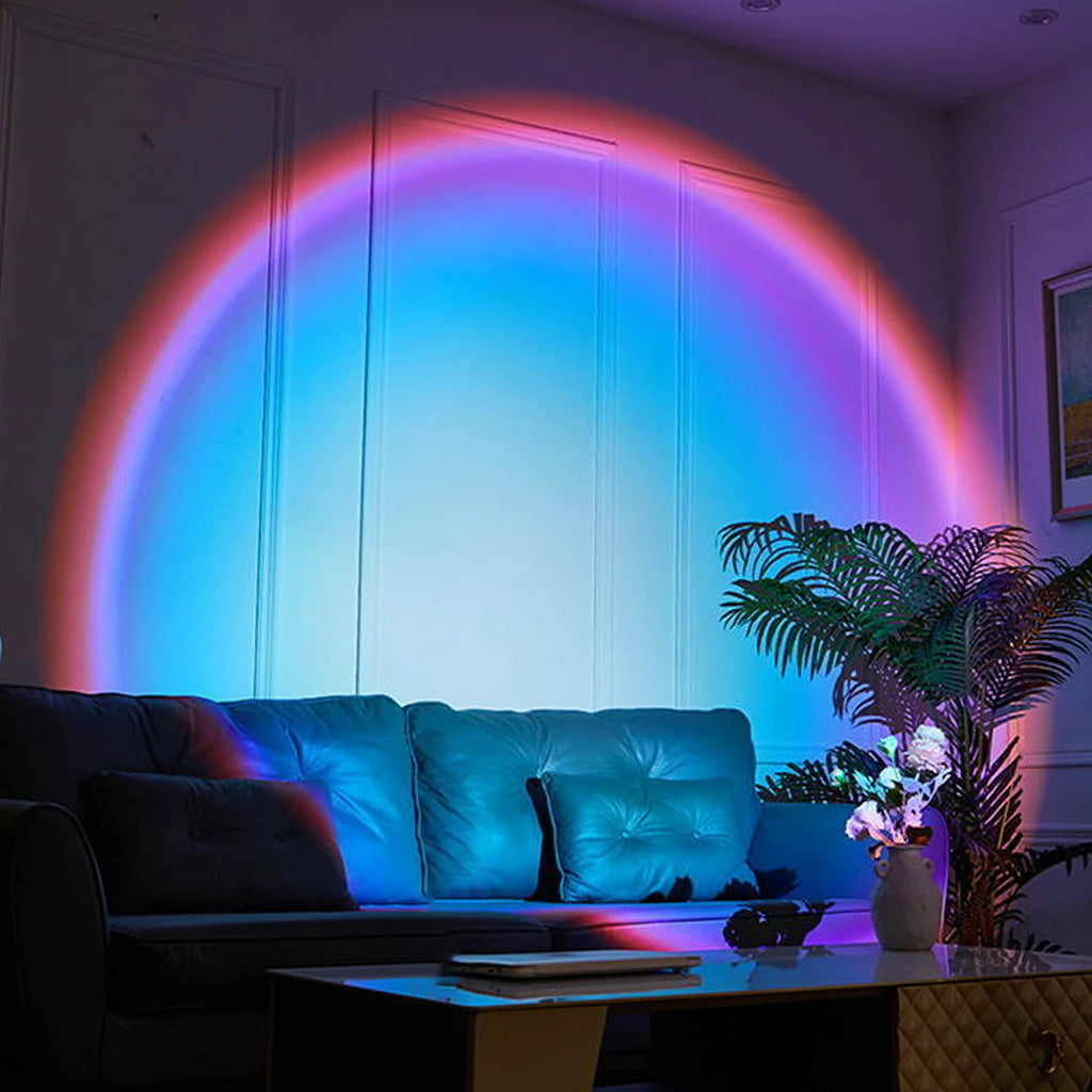 Rainbow projection lamp with adjustable angle – for selfies and photo backdrops