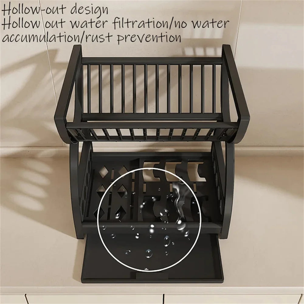 Black dish and bowl rack – for plates and bowls