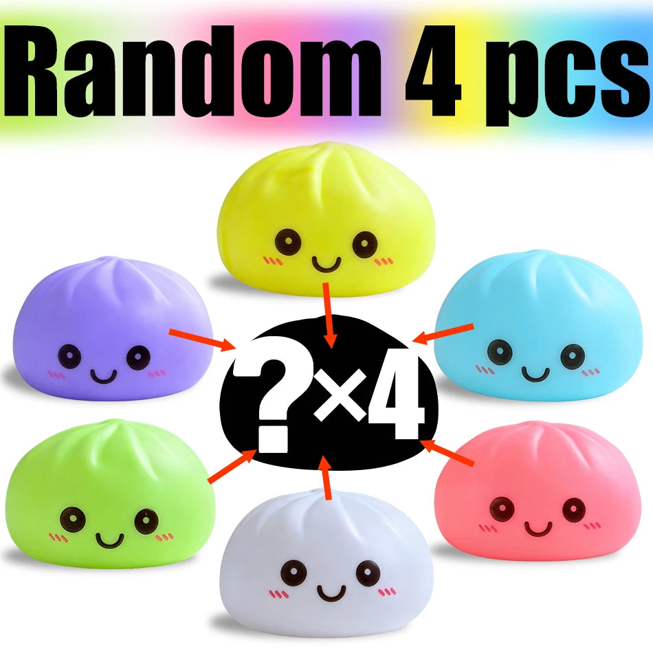 Dumpling LED night lights, 4-pack in random designs