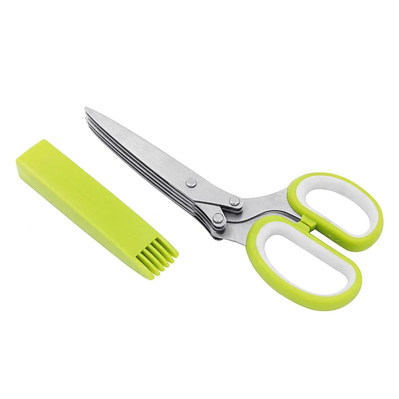 Multi-blade kitchen herb scissors