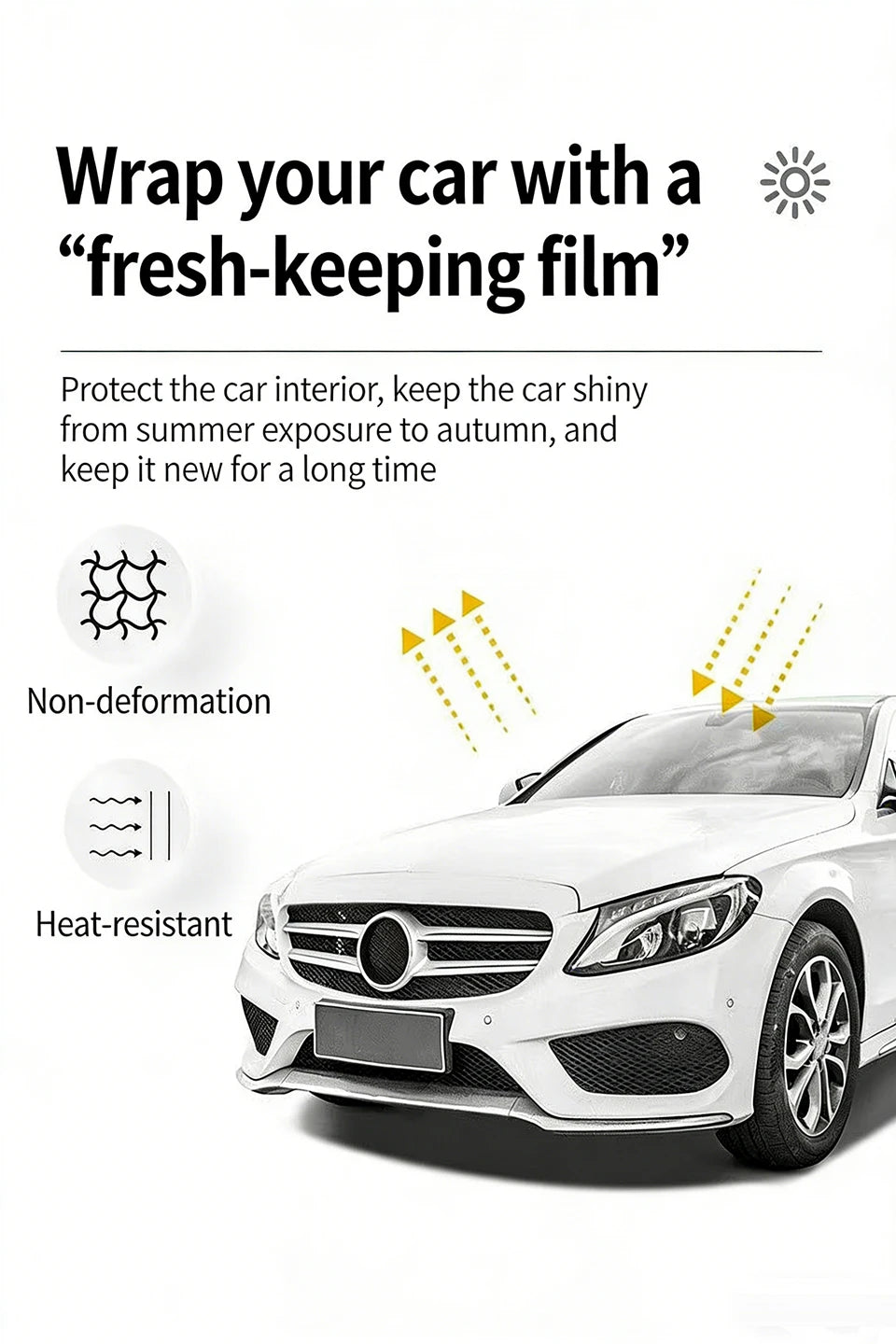 Car windshield sun shade umbrella – in small or large