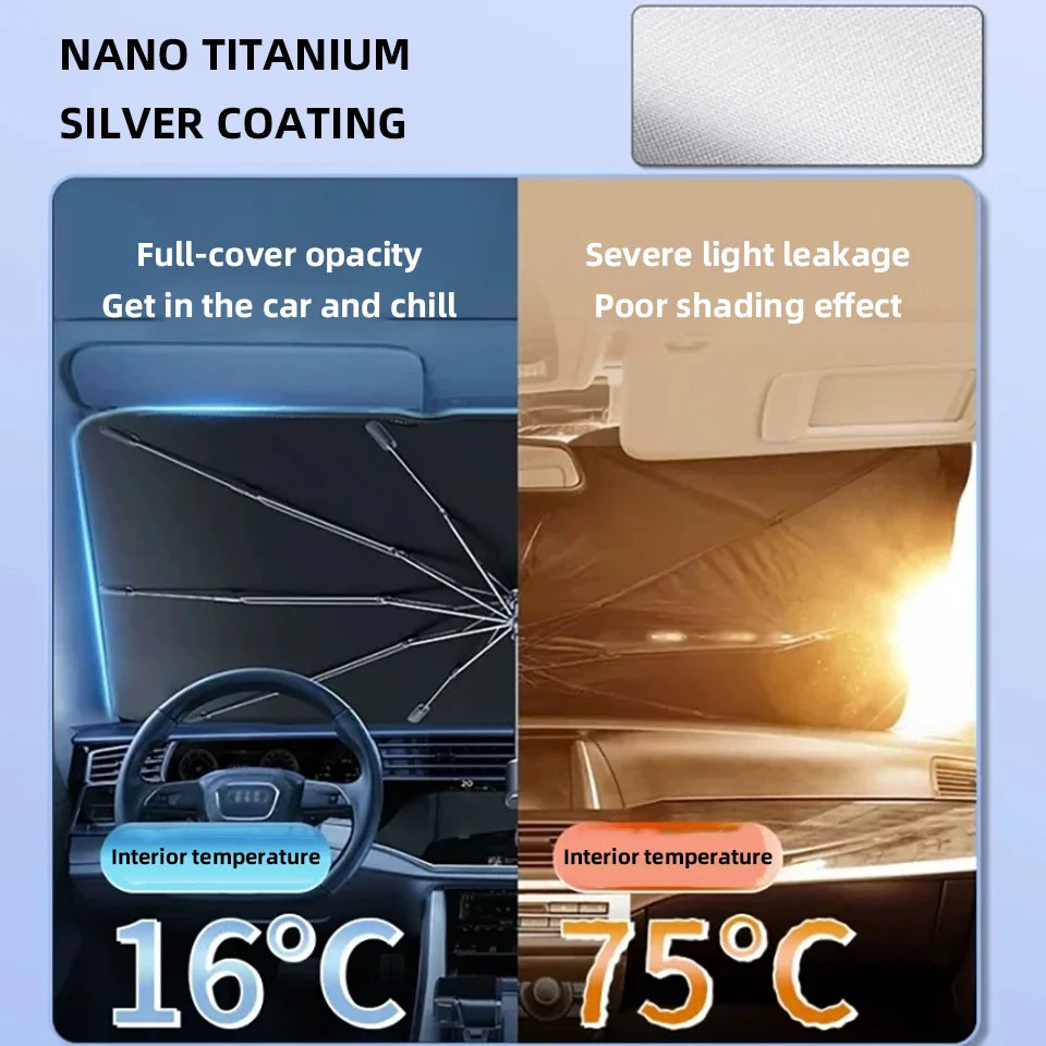 Reflective car sunshade