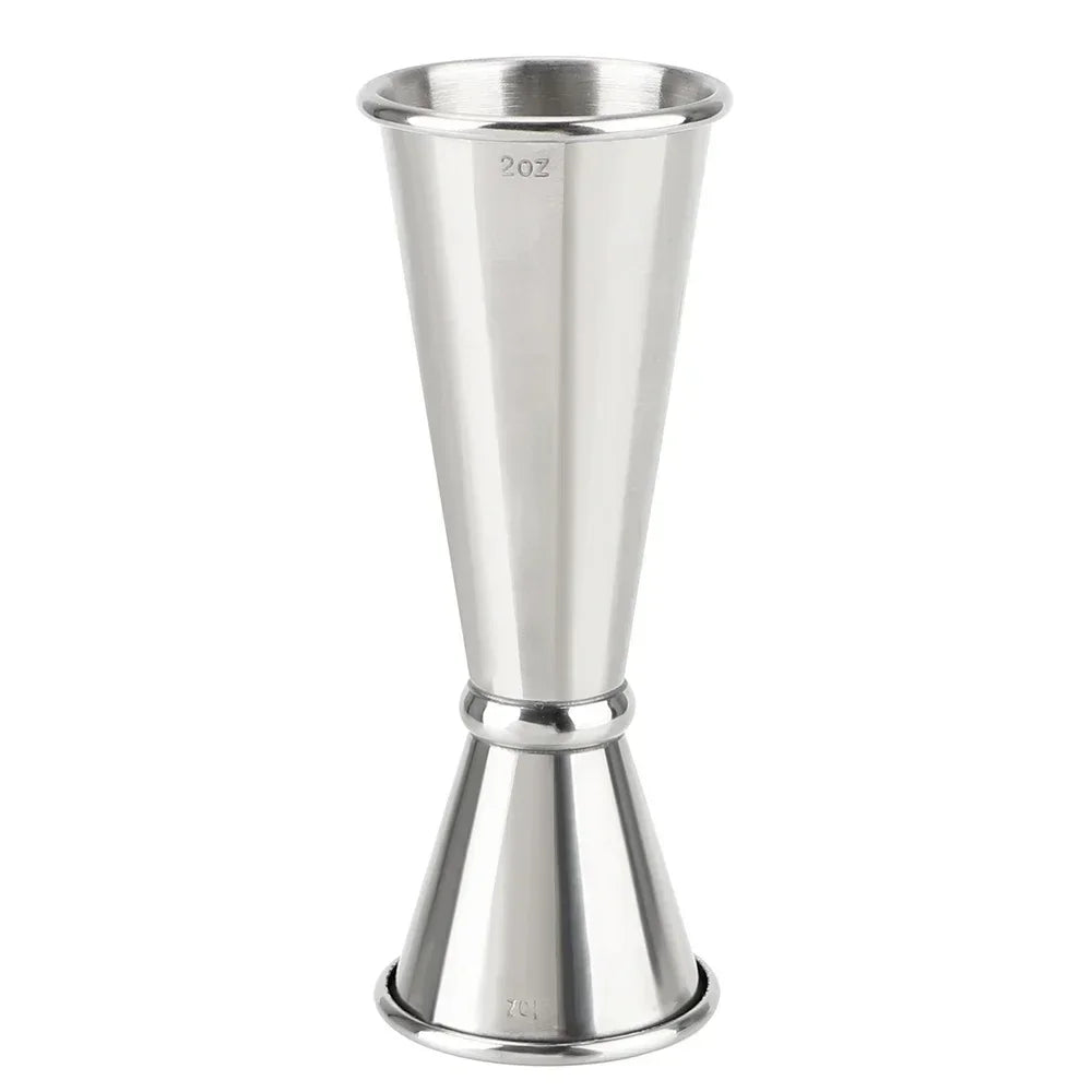 2PCS 30/60ml Cocktail Wine Shaker Measure Cup Stainless Steel Double Shot Drink Spirit Measure Jigger Kitchen Supplies gadget
