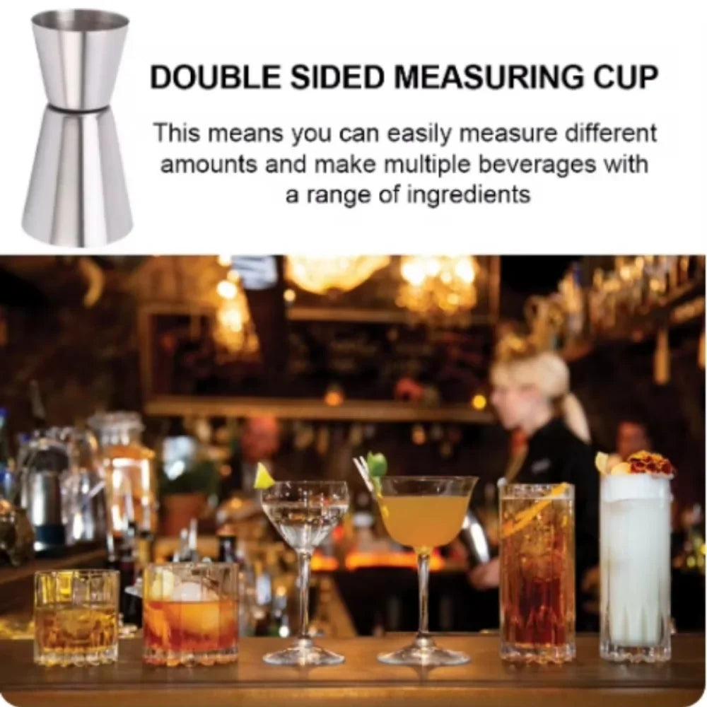 Stainless steel cocktail jigger shot measure