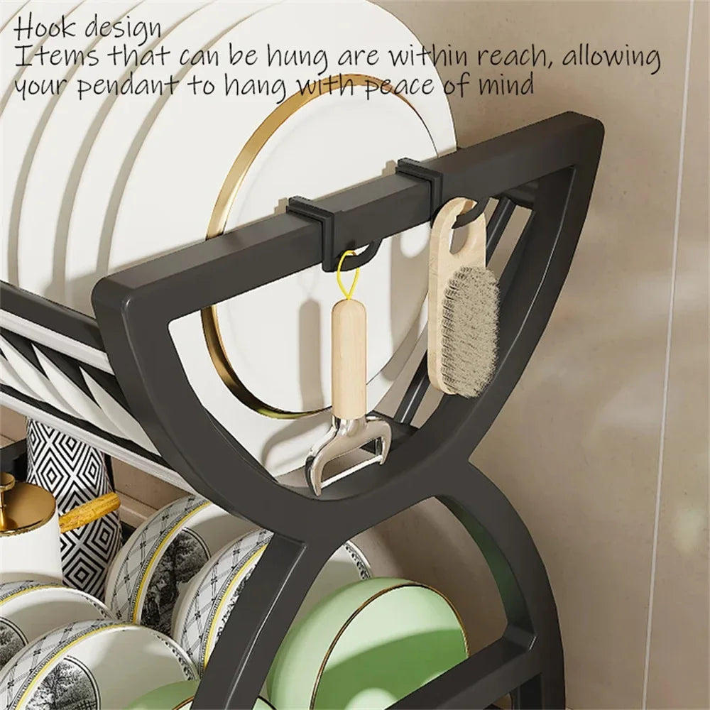 2-tier dish drying rack – for beside the sink