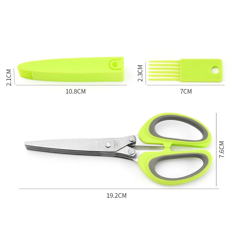 Stainless steel herb scissors for chopping scallions and herbs