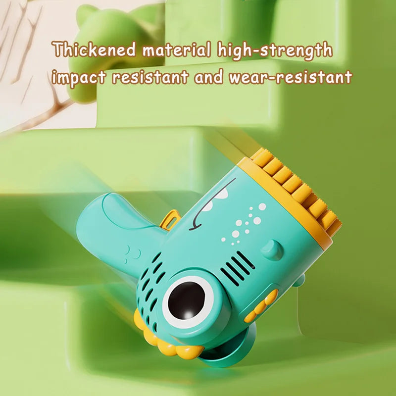 Dinosaur handheld bubble machine