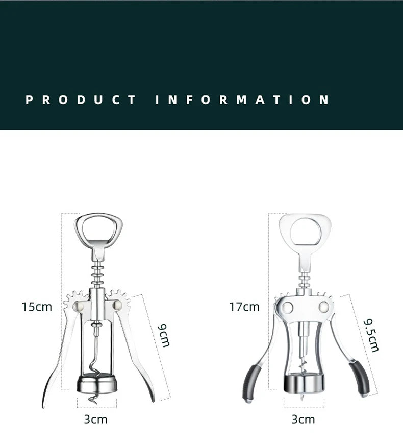 Stainless steel wine opener – for a home bar