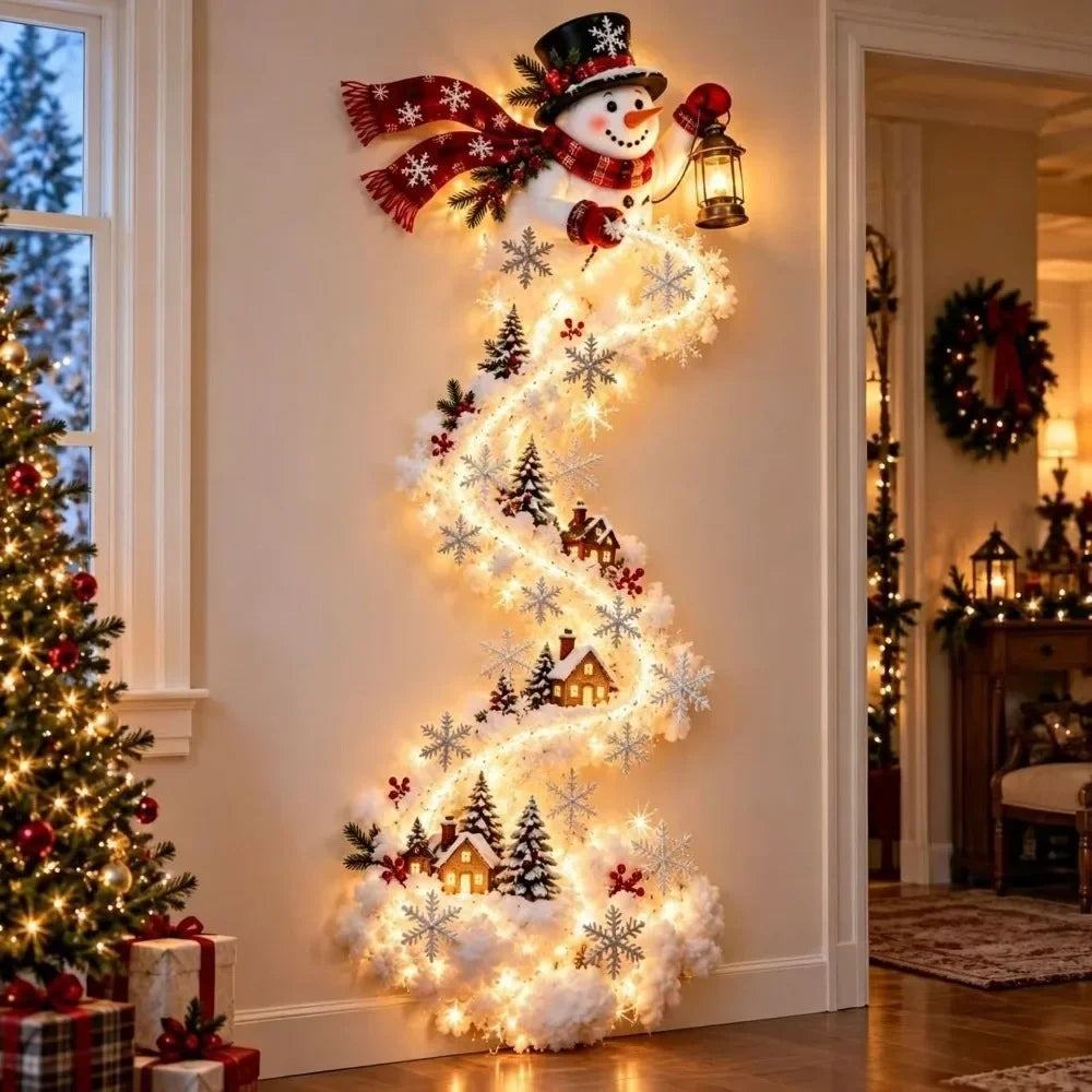 Snowman design – DIY Christmas Magic Trail LED wall light kit