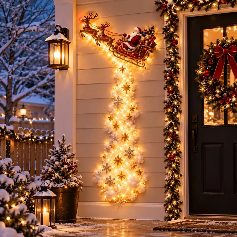 Christmas Magic Trail wall light display, about 2 ft assembled