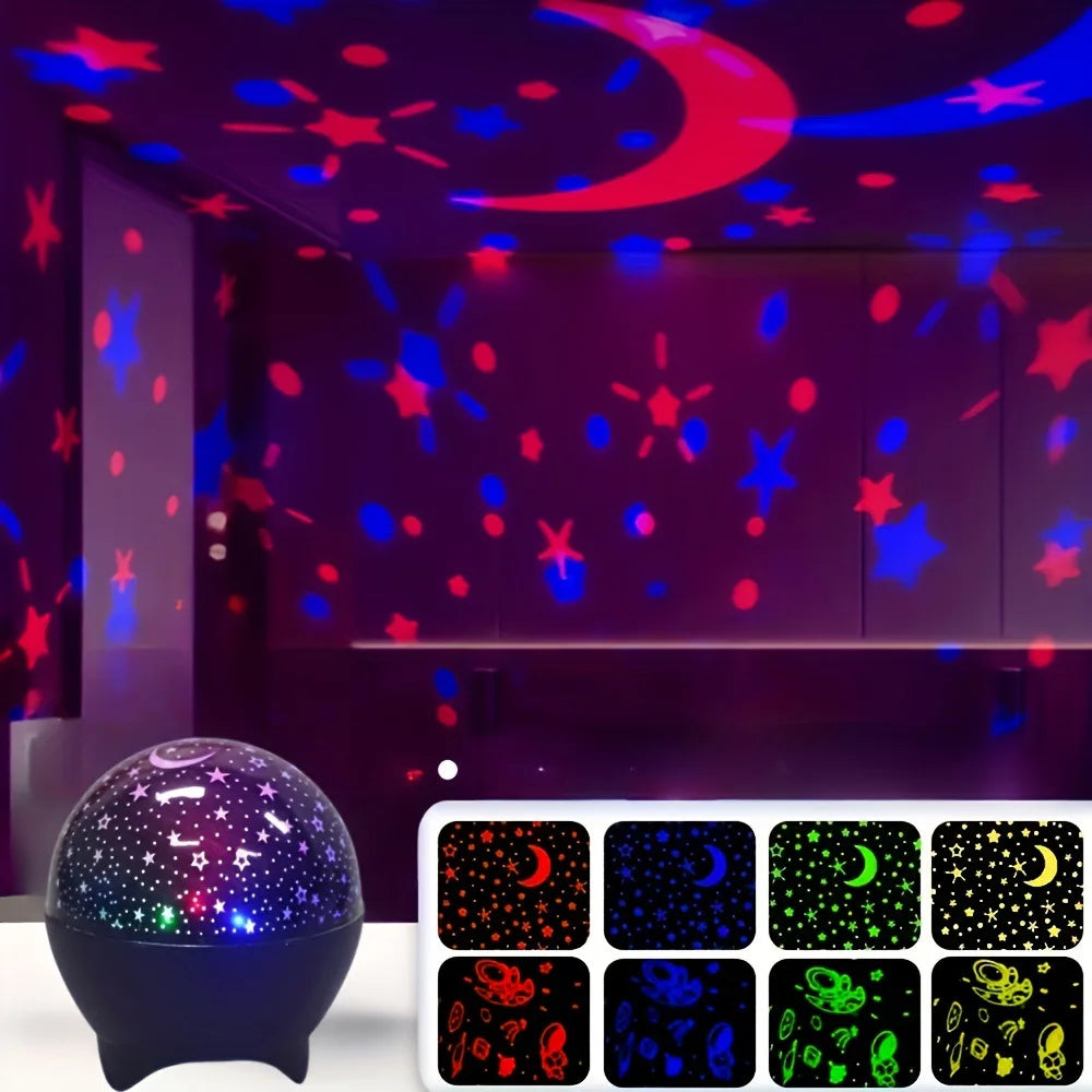 Colorful star projector lamp – with RGB color lighting