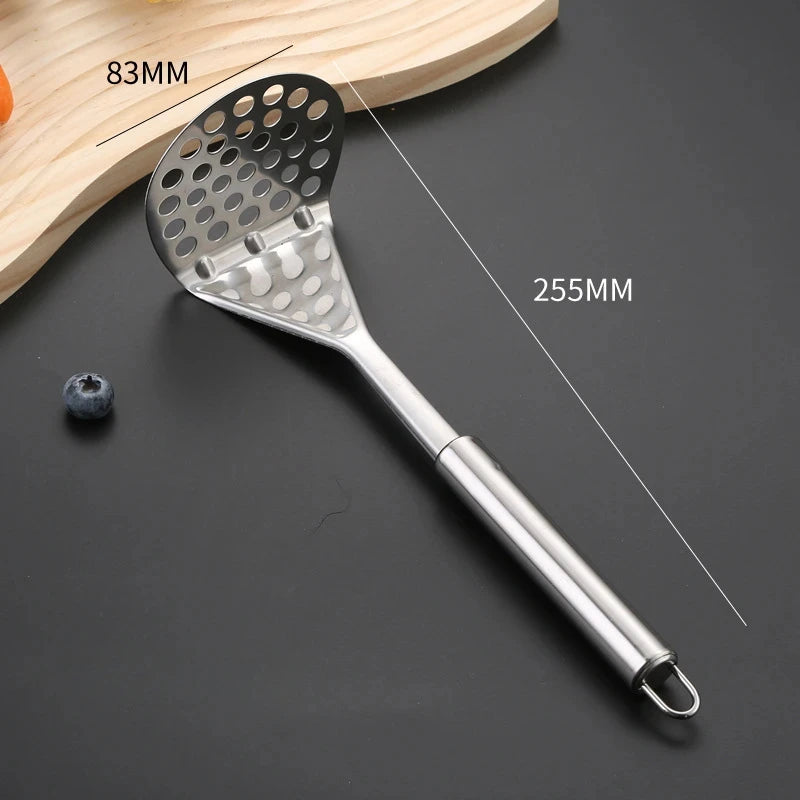 Stainless steel potato masher fruit vegetable tool