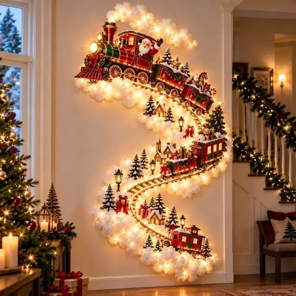 Christmas Train design – DIY Christmas Magic Trail LED wall light kit