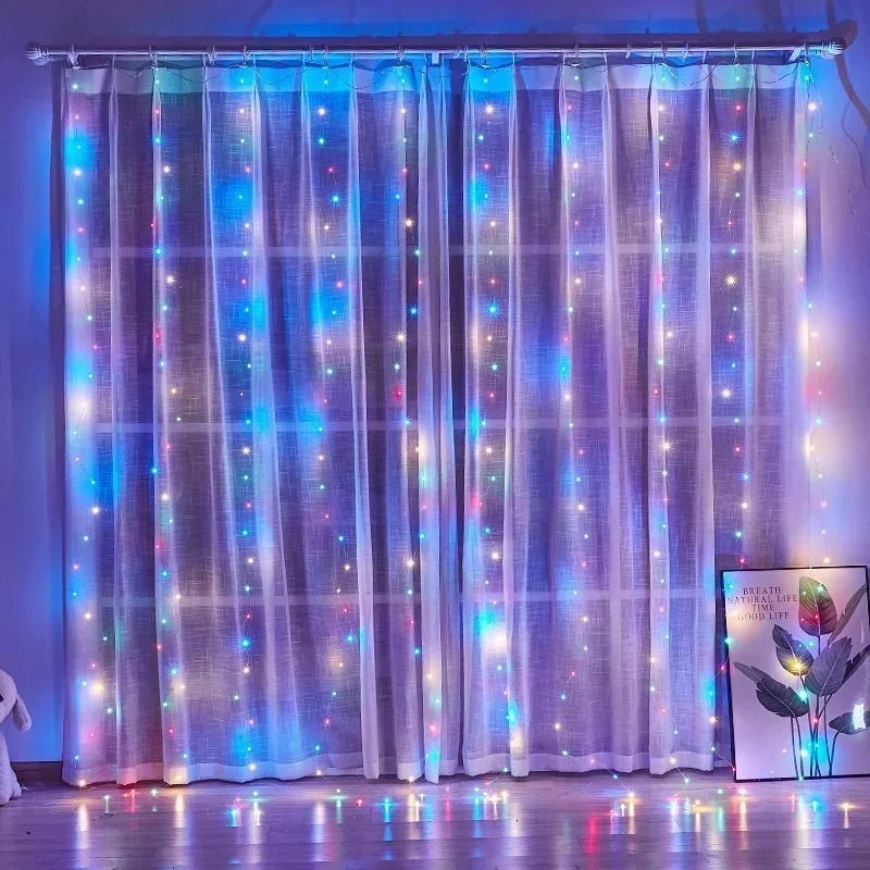 LED curtain string lights with 8 modes – in sizes up to 6 x 3 m