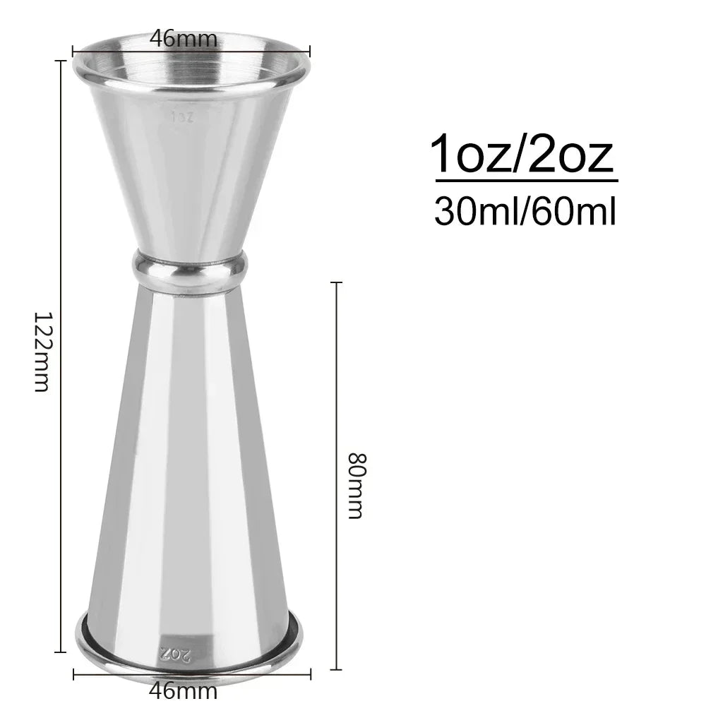Stainless steel cocktail jigger shot measure