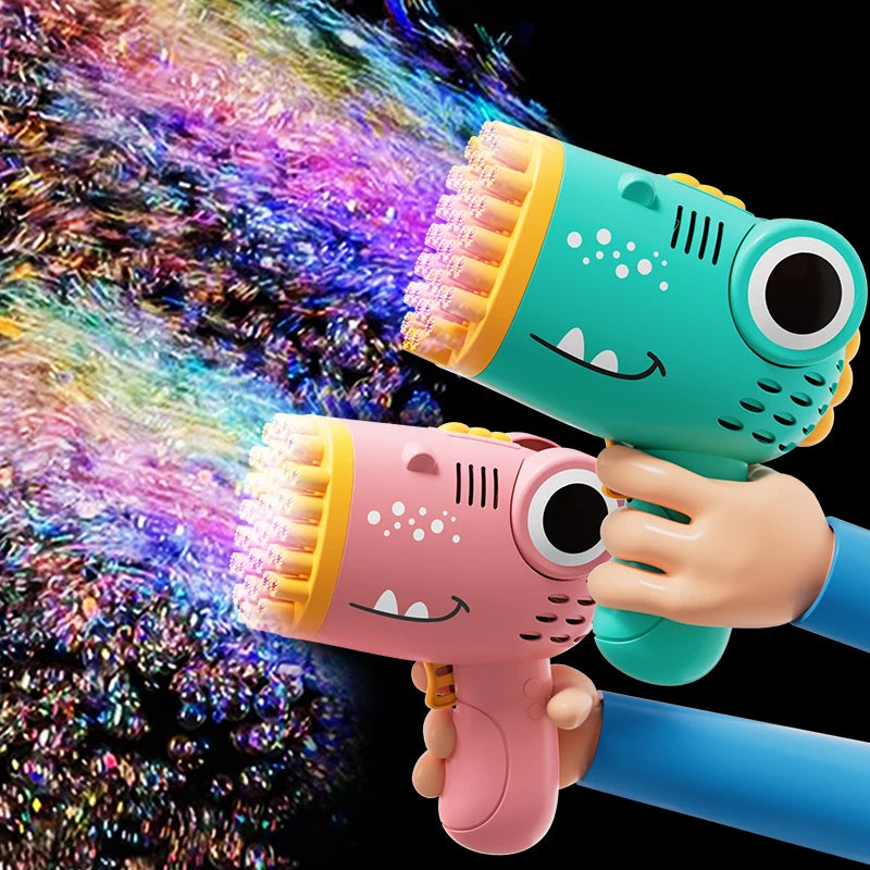 Dinosaur handheld bubble machine