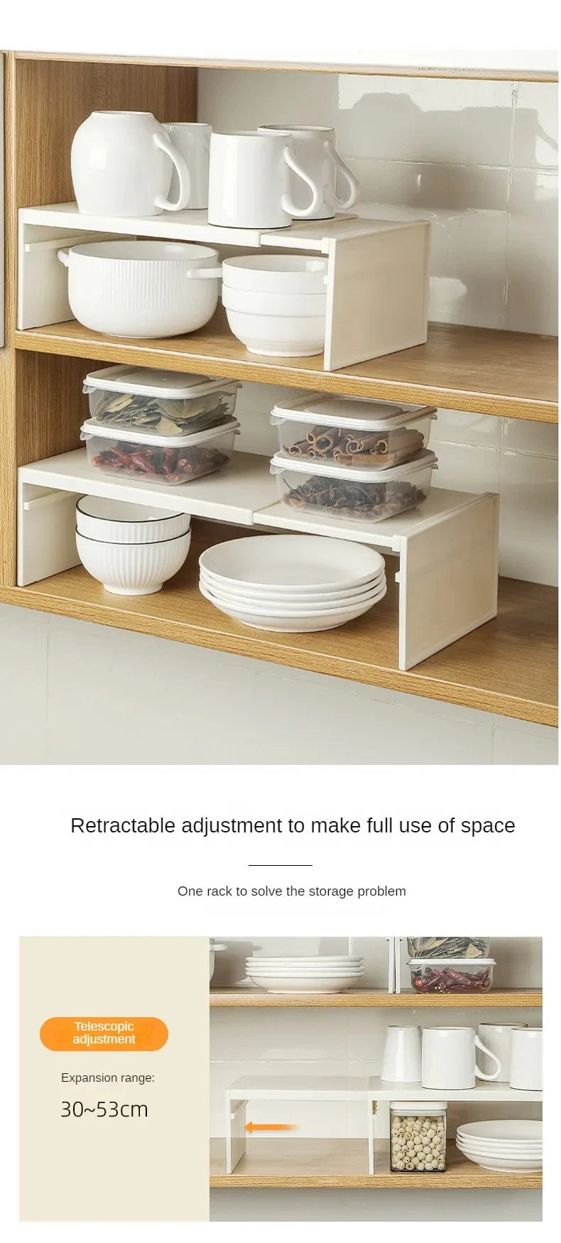 Countertop spice shelf – adds a second level