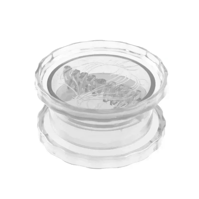 Transparent manual twist garlic crusher