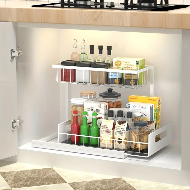 Pull-out storage rack – for the pantry