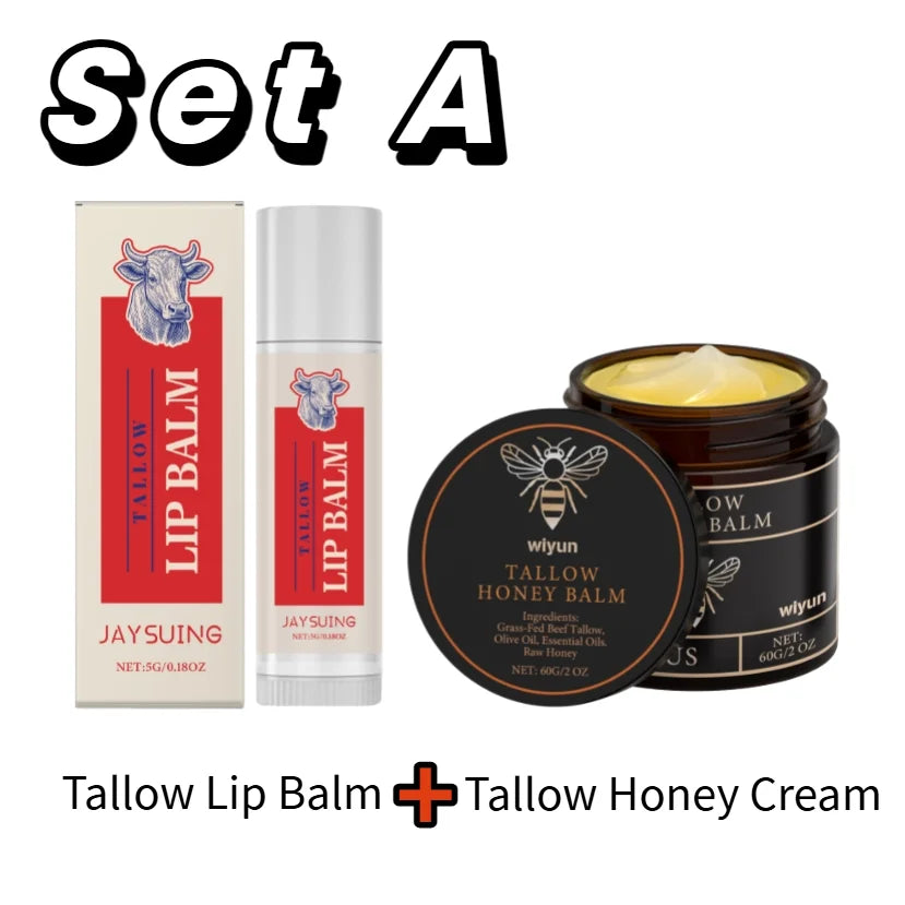 Tallow honey cream hydrating body moisturizer