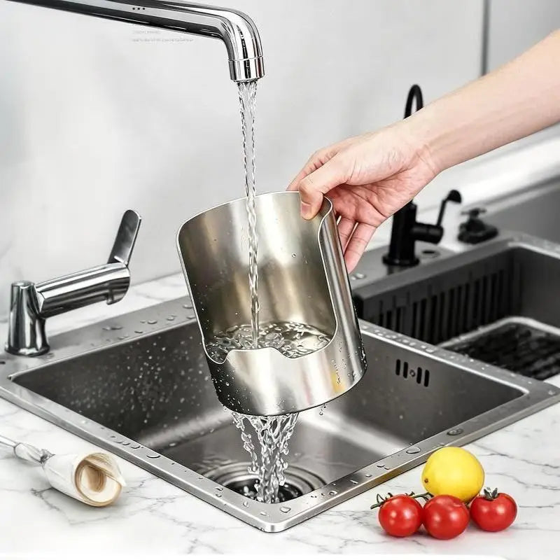 Countertop utensil holder with pot lid rest