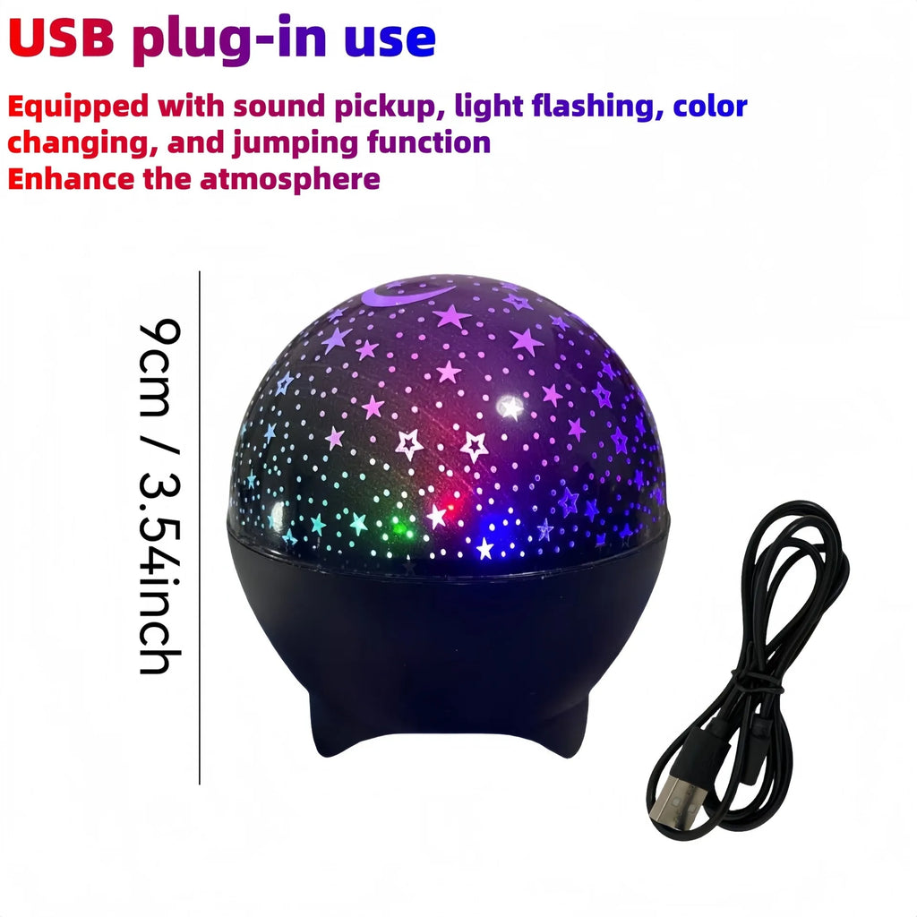 Star and moon night light projector – for a party or movie night