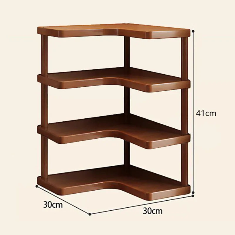 4-shelf kitchen and tea station storage rack