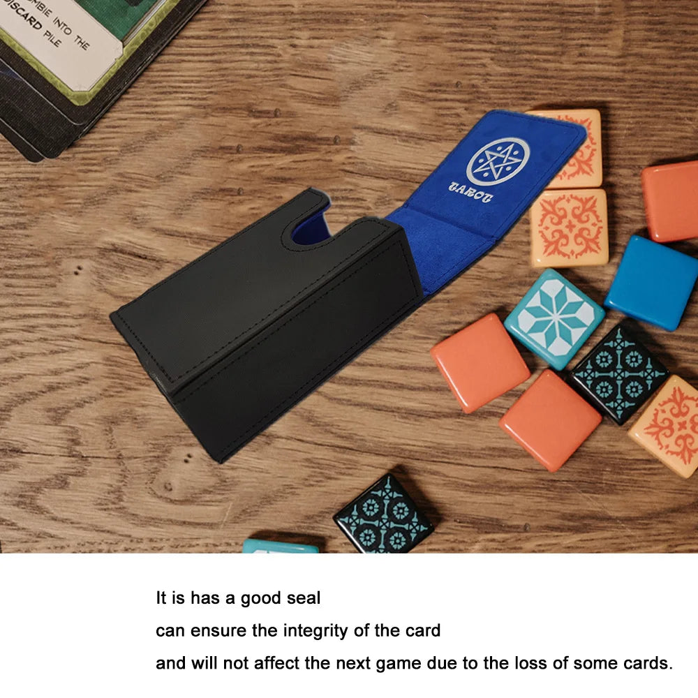 PU leather card storage box – for game nights