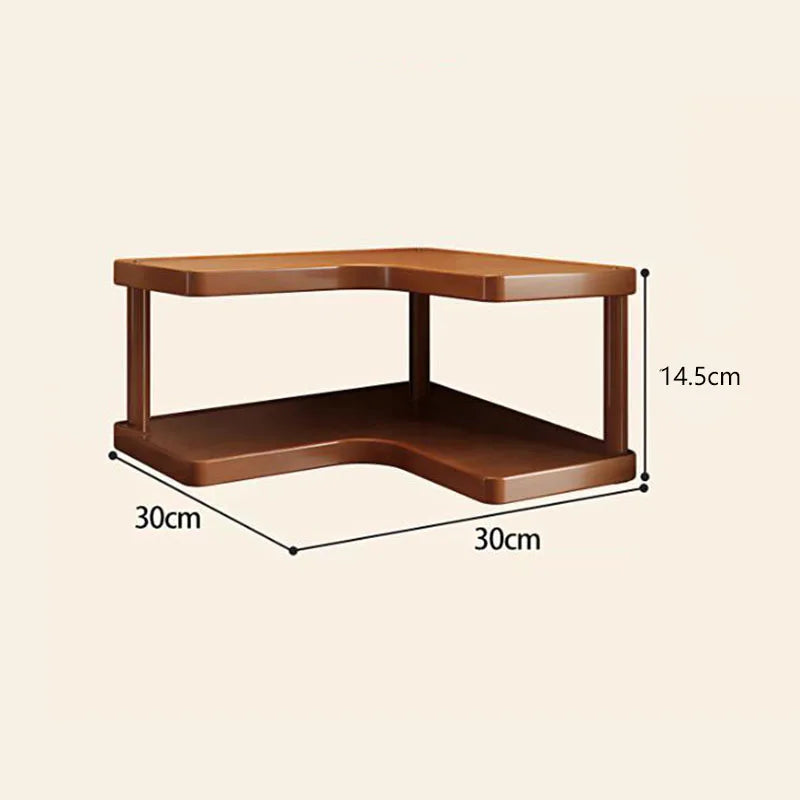 2-shelf kitchen and tea station storage rack