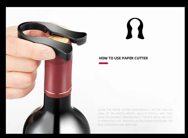 Stainless steel wine opener – compact and portable