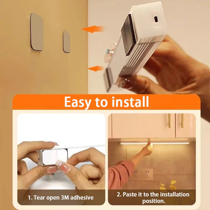 USB-C rechargeable LED motion sensor cabinet light – for kitchen cabinets