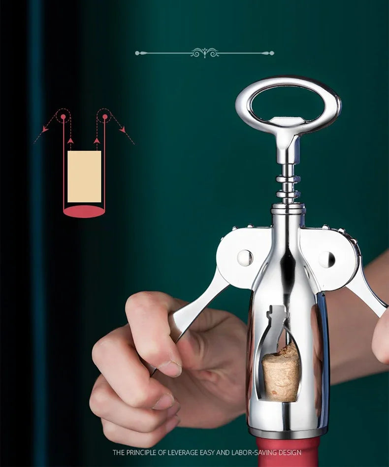Stainless steel wine opener – for picnics and parties