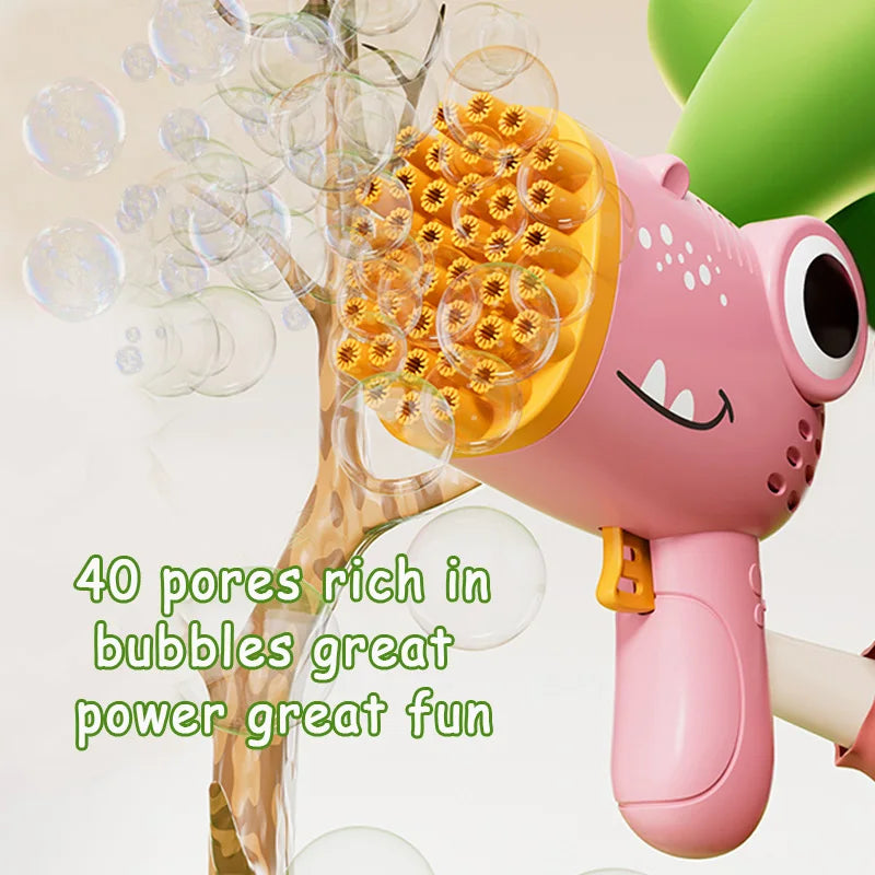 40-hole bubble blower in pink or green