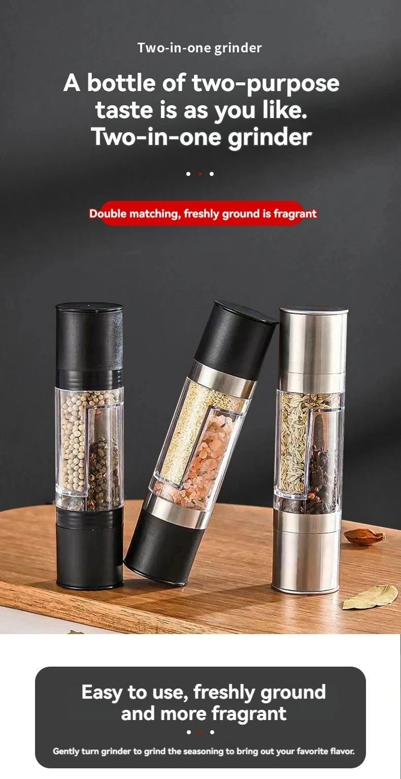 Gingira 2-in-1 salt and pepper grinder
