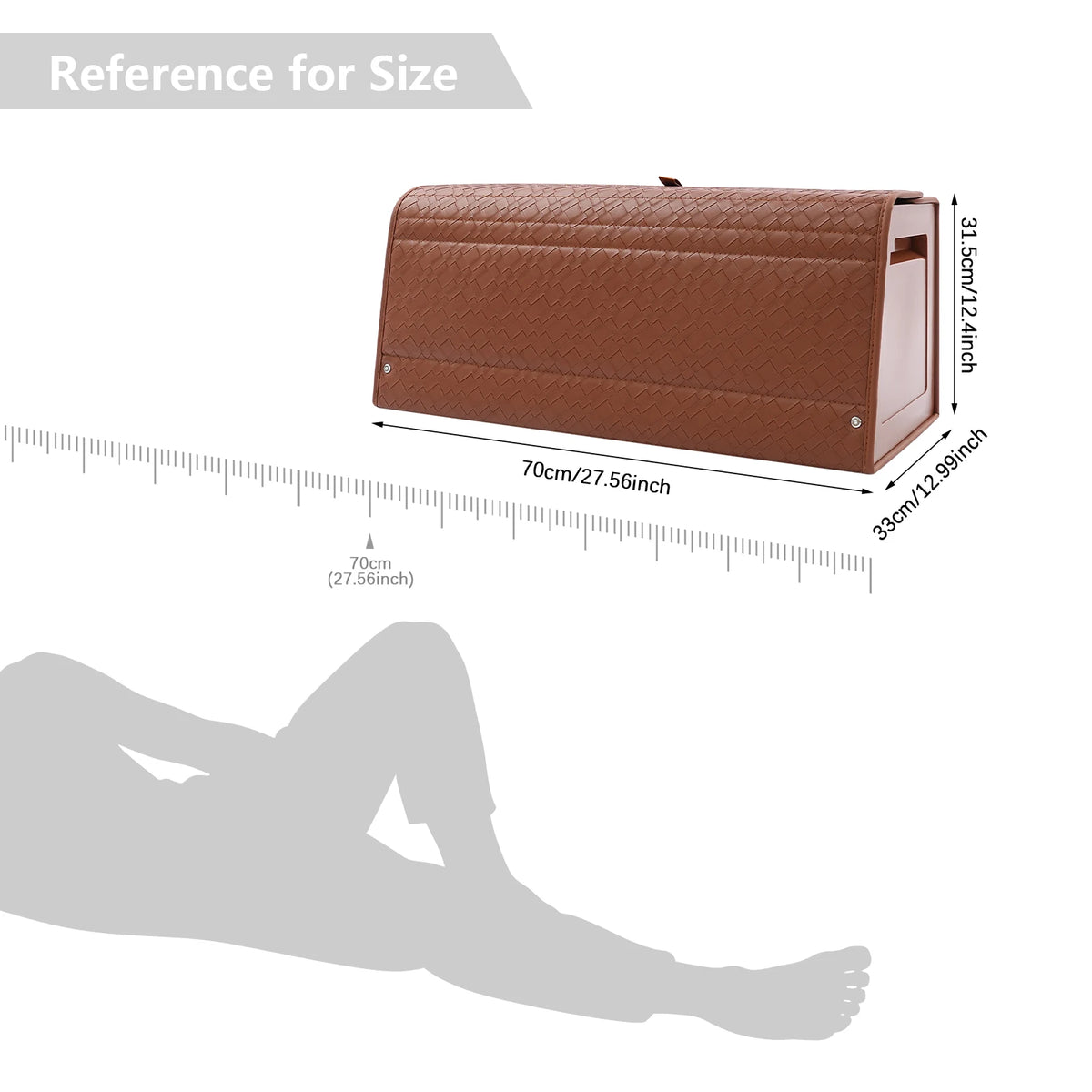 Foldable car trunk organizer with lid – for groceries and road trips