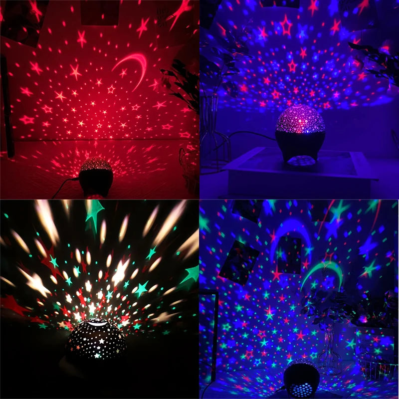 Colorful star projector lamp – for bedroom ceilings and walls
