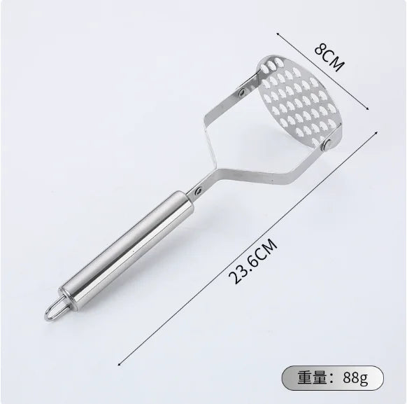 Stainless steel potato masher fruit vegetable tool