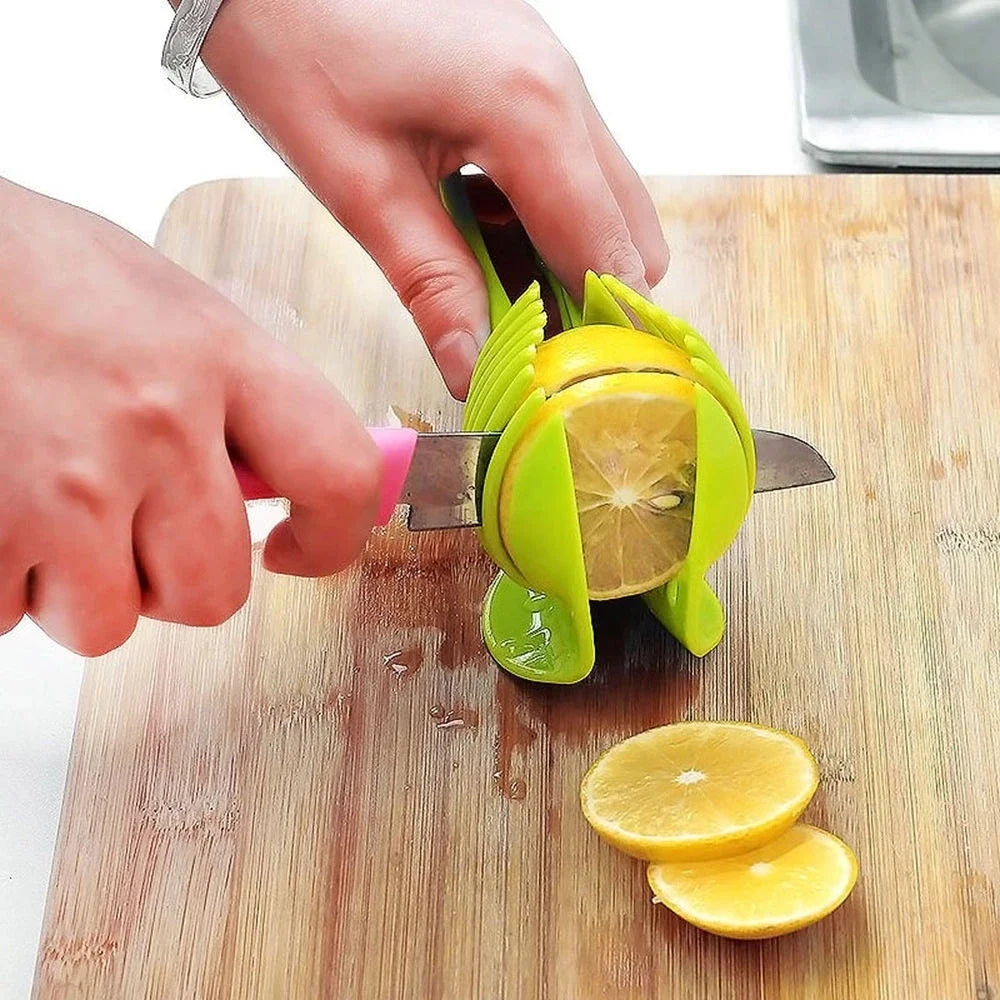 Tomato and lemon slicing guide
