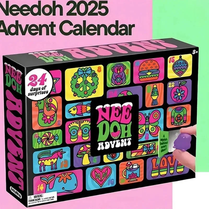 Christmas advent calendar with tactile surprises
