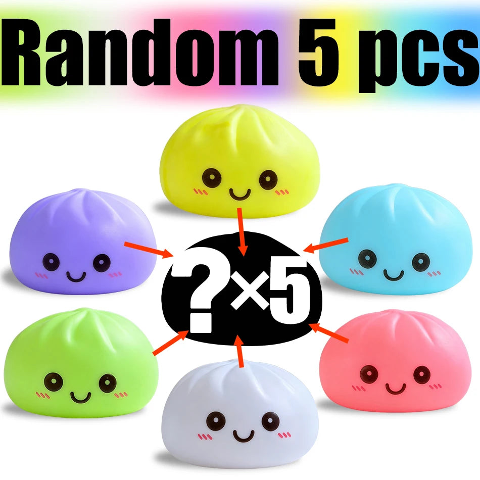 Dumpling LED night lights, 5-pack in random designs