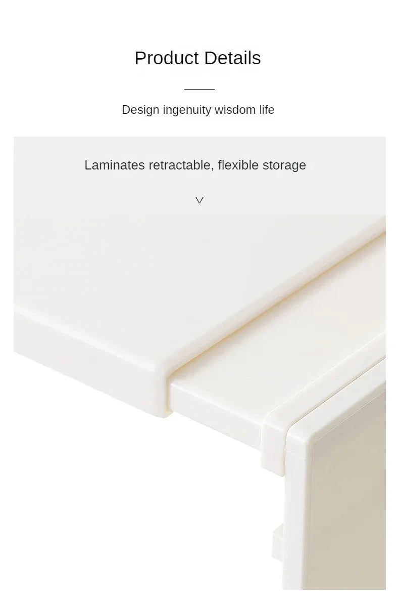 Cabinet organizer shelf – in gray or white