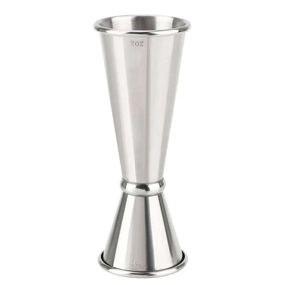 2PCS 30/60ml Cocktail Wine Shaker Measure Cup Stainless Steel Double Shot Drink Spirit Measure Jigger Kitchen Supplies gadget